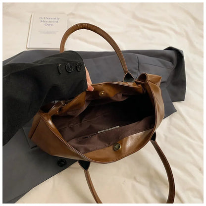Vintage Handbag for Women Large Capacity 2025 New Underarm Commuting Bag Fashion Female Casual Single Shoulder Tote Bag