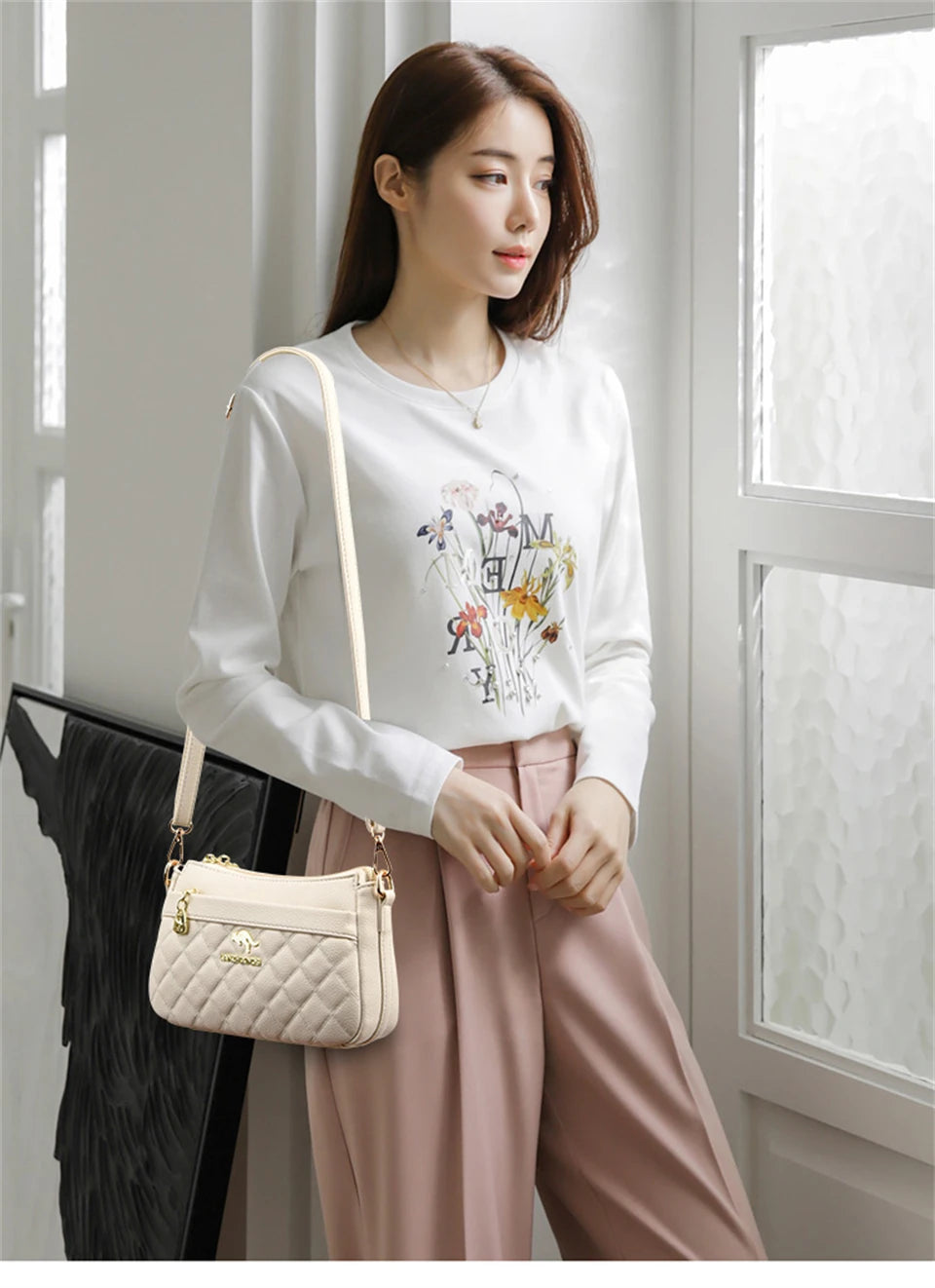 Casual Women's Handbags High Quality Leather Totes Bag Female Top-Handle Bag Large Capacity Crossbody Shoulder Bag Hand Bag Sac