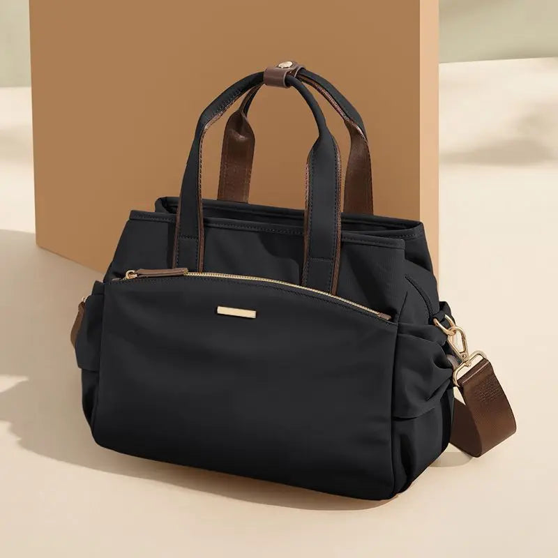 Handbag Ladies' 2025 New Fashionable Canvas Bag Large Capacity Handbag Middle-aged Mother Bag Crossbody Bag Trendy Bag