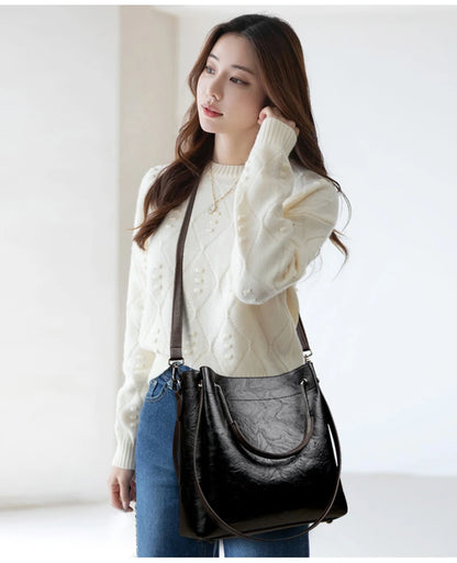 Luxury Handbags Woman Bags Designer Big Shoulder Bags for Women's 2024 Trendy Large Capacity Ladies Leather Hand Casual Tote Bag