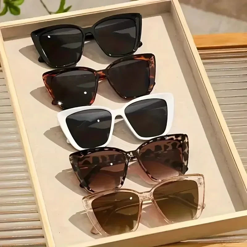 Vintage Cat Eye Sunglasses Women Square Small Frame Sun Glasses Female Brand Designer Retro Shades Fashion Oculos De Sol