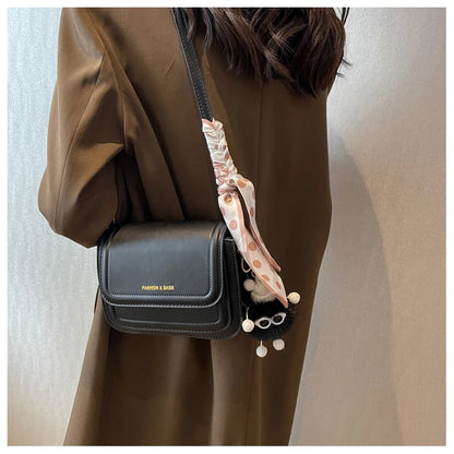 Leather Shoulder Bag Purse for Women - Fashion Crossbody Bags Underarm Bag Small Square Satchel Handbag