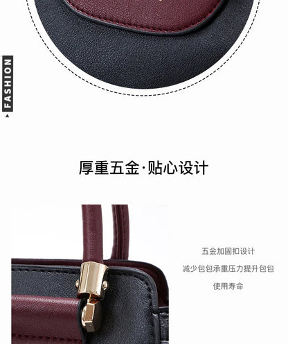 Women's Bags 2025 New Fashion Color Hit Handbag European and American Shoulder Crossbody Simple Elegant Office Wallet