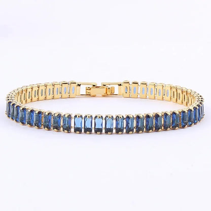 18K Gold Plated Geometric Zircon Bracelet