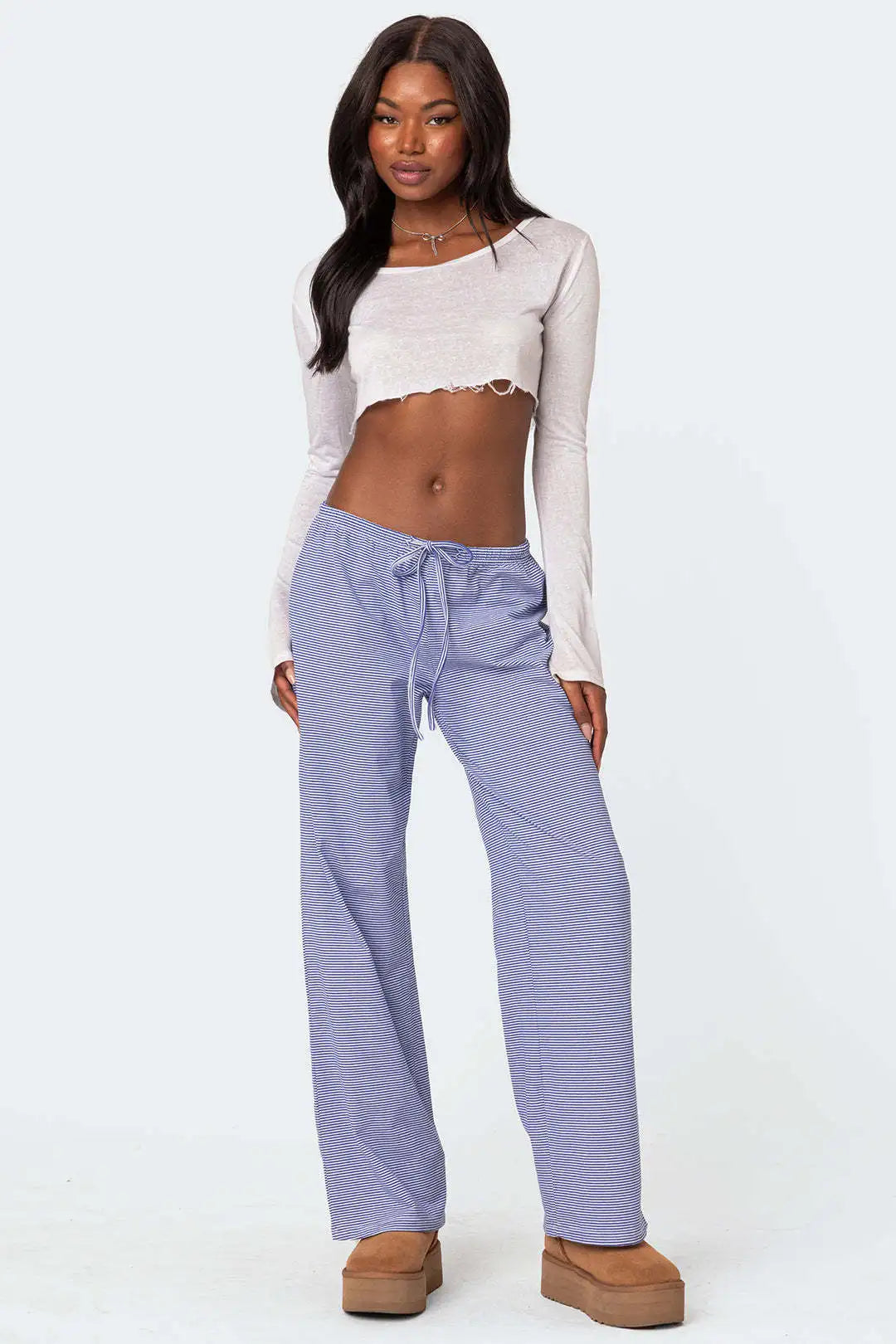 2024 New Women's Clothing Fashion Casual Milk Silk Brushed Home Casual Pants Women's Clothing Trousers Women