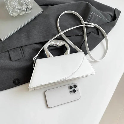 Vintage Women Black Chic Crossbody Bag Luxury Designer Small Shoulder Bags Fashion Red Purse Cute Pu Leather Handbag Sac A Main