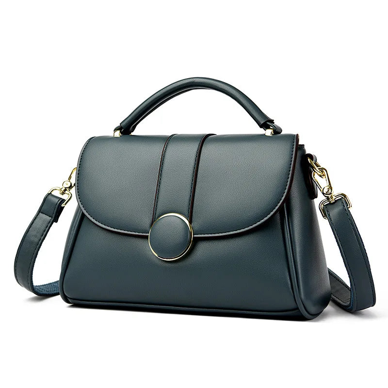 2025 New Fashionable Handbag for Women, Large Capacity, Simple Soft Leather Shoulder/Crossbody Bag, Perfect Gift