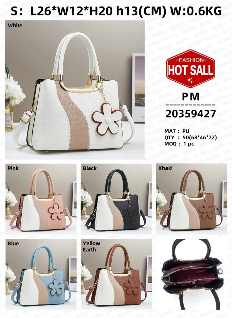 Elegant Crossbody Handbag Leather Women's Bag High-End Luxury Famous Designer Refined Trim Vintage Commuter Bag