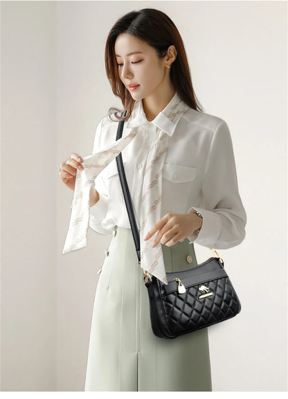 Casual Women's Handbags High Quality Leather Totes Bag Female Top-Handle Bag Large Capacity Crossbody Shoulder Bag Hand Bag Sac