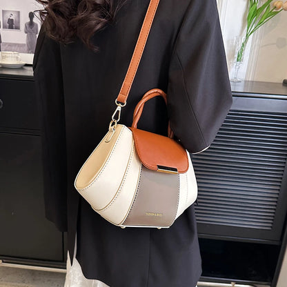 High Quality Soft Leather Handbag Women Luxury Purses Female Bag Designer Patchwork Ladies Shoulder Crossbody Bag Sac A Main New