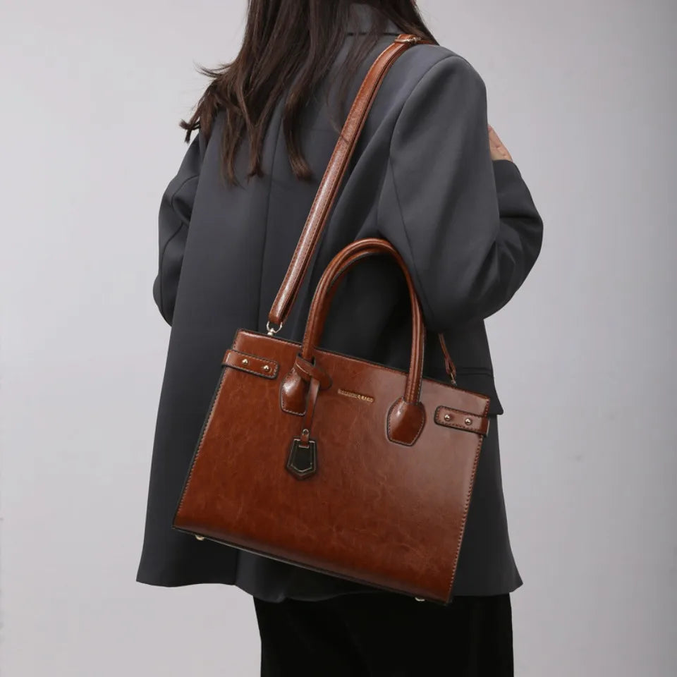 Genuine Handbags for Women 2025 New Luxury Ladies Hand Bags Female Leather Shoulder Top-Handle Crossbody Bags Casual Tote Sac