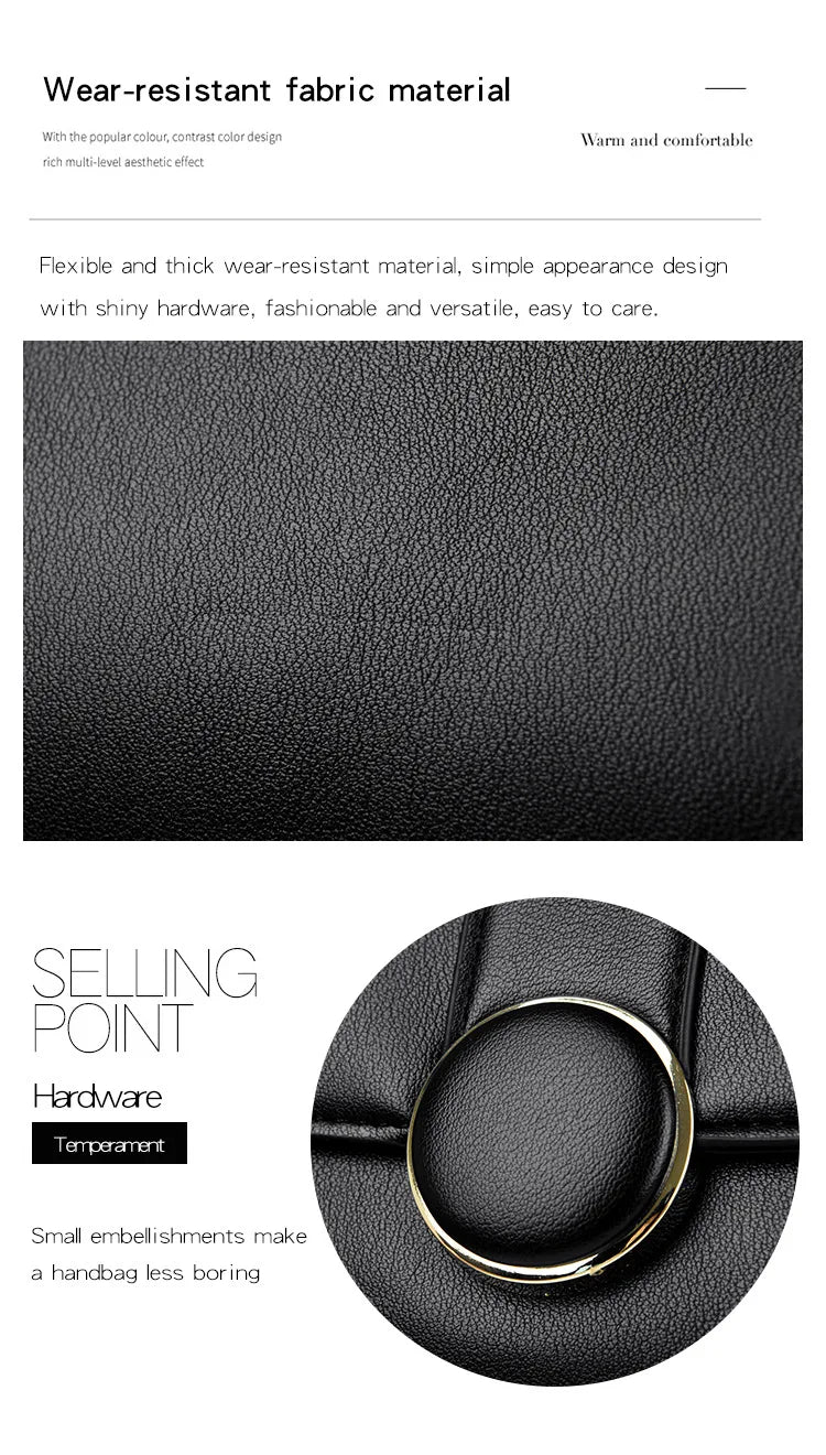 2025 New Fashionable Handbag for Women, Large Capacity, Simple Soft Leather Shoulder/Crossbody Bag, Perfect Gift