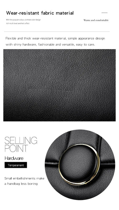 2025 New Fashionable Handbag for Women, Large Capacity, Simple Soft Leather Shoulder/Crossbody Bag, Perfect Gift