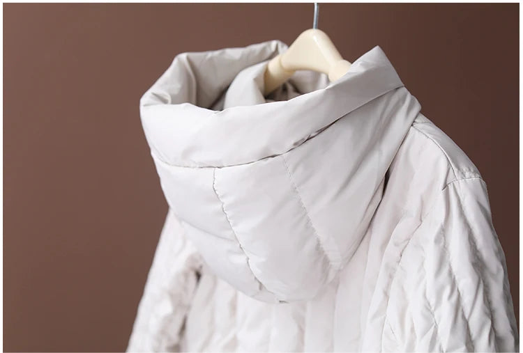 Winter Cotton-padded Clothes Women Coat 2023 Long Loose Female Hooded Padded Clothing Big Pocket Parkas Thicken Warm Jackets