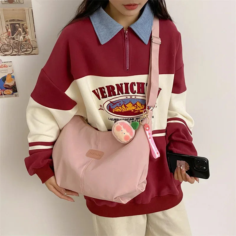 Women’s Simple Nylon Crossbody Handbag