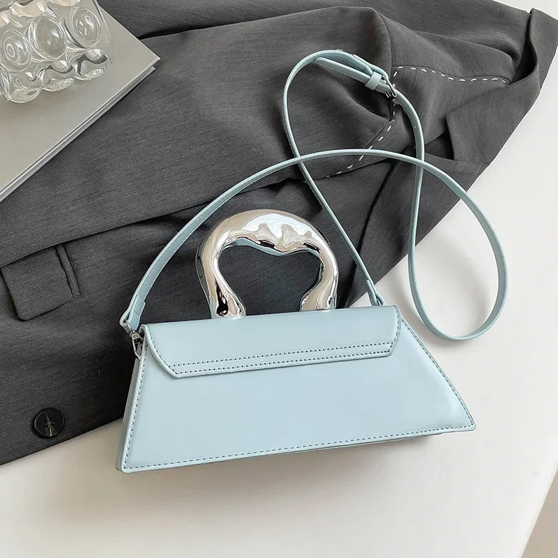 Vintage Women Black Chic Crossbody Bag Luxury Designer Small Shoulder Bags Fashion Red Purse Cute Pu Leather Handbag Sac A Main