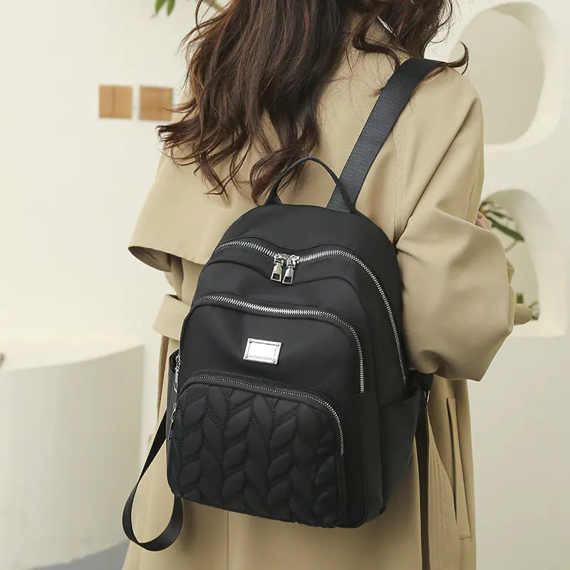 Fashion Oxford Cloth Embroidery Backpack for Students
