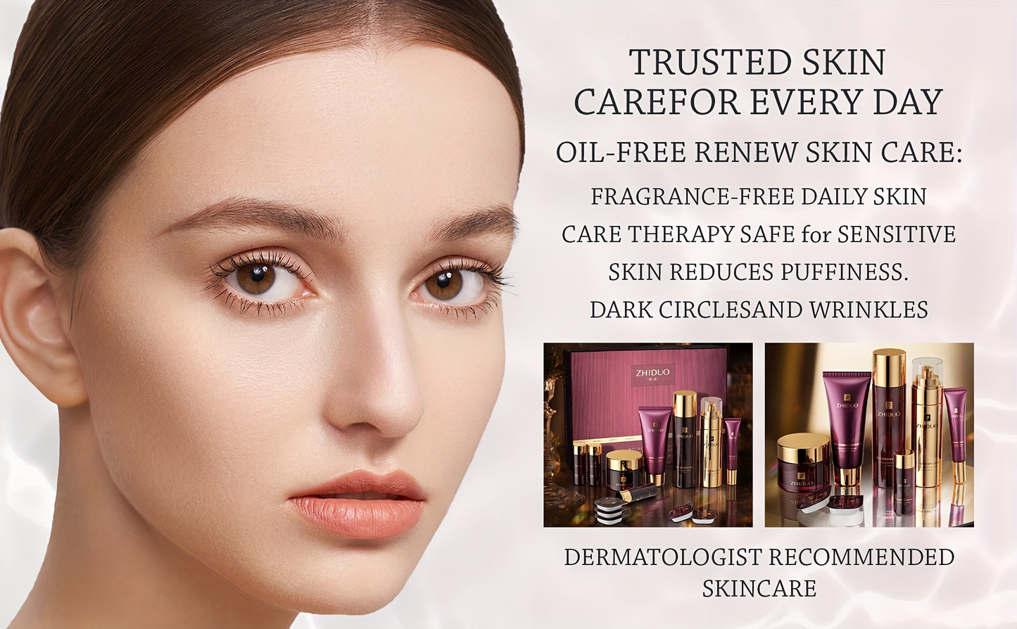 Anti-aging skincare set with 9pcs of retinol to gently care for the skin | A complete skincare routine Korean beauty skincare gift set, including cleanser, toner, lotion, essence, cream, eye cream, suitable for wife, ladies,