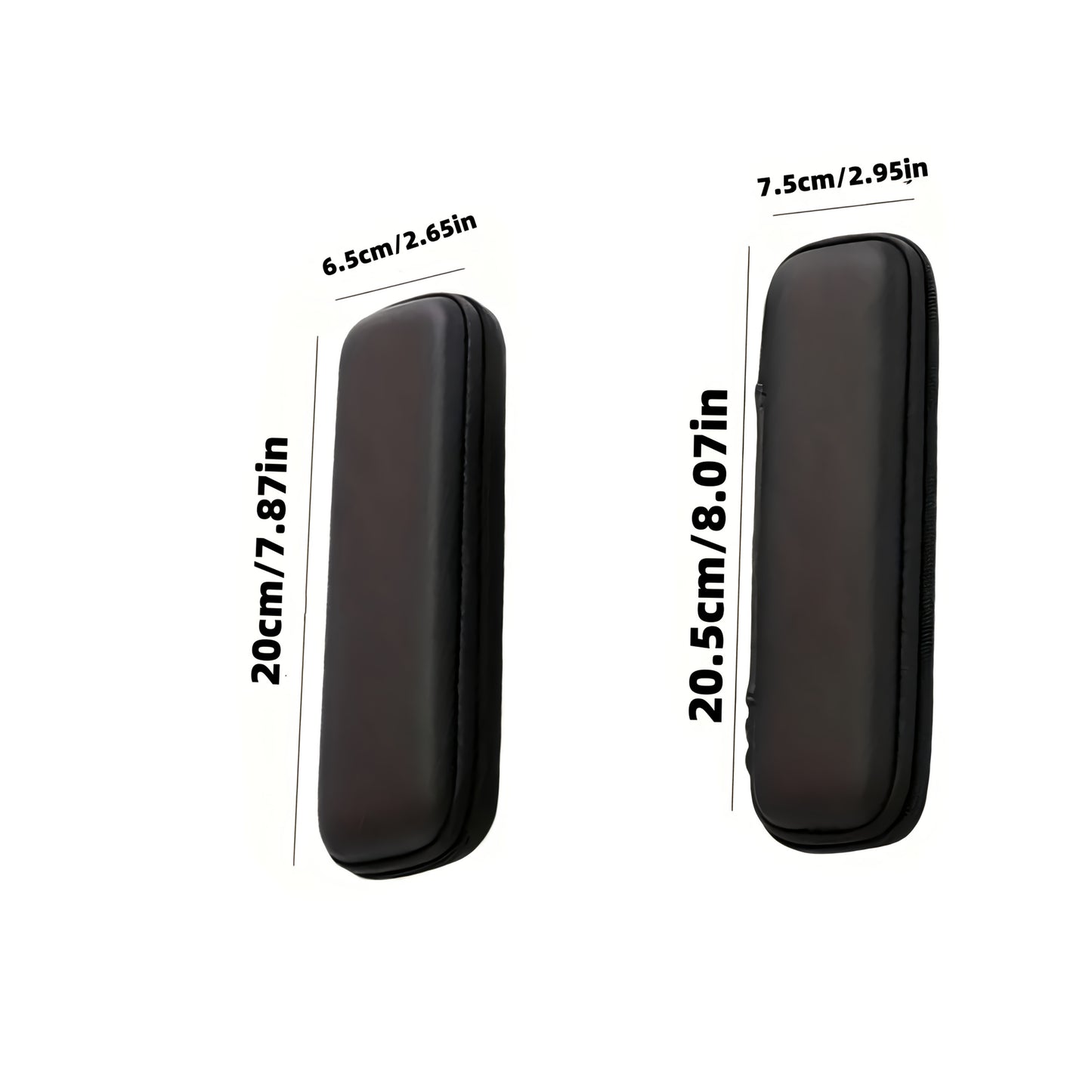 Large Capacity Travel Makeup Brush Organizer Bag - Waterproof PU, Dust-Proof Storage for Eye Shadow & Beauty Tools, Black, Easy to Clean, Portable Design with Multiple Compartments