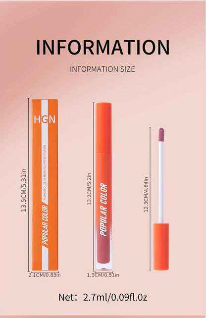 Beauty Matte Lip Gloss Glitter 19 Colors Long Lasting Moisturizing Liquid Makeup Rouge Lip Glaze Cosmetic, Liquid Lipstick, Lip Makeup For Music Festival