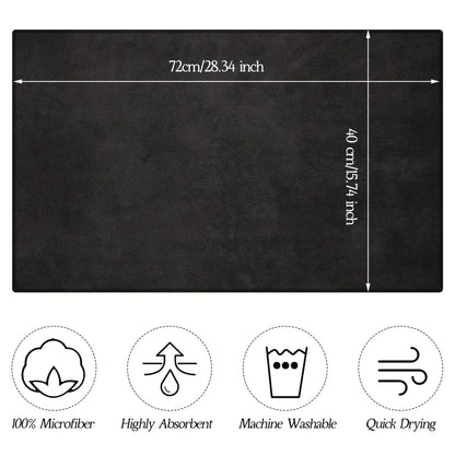 Patelai 36-Pack Microfiber Salon Towels - Absorbent, Bleach Resistant, Ideal for Gym, Spa, Shaving, Shampooing, Hair Drying - 16x28 Inches, Black - For Hair Stylists, Salon Owners & Home Use - Perfect Gift for Beauty Lovers