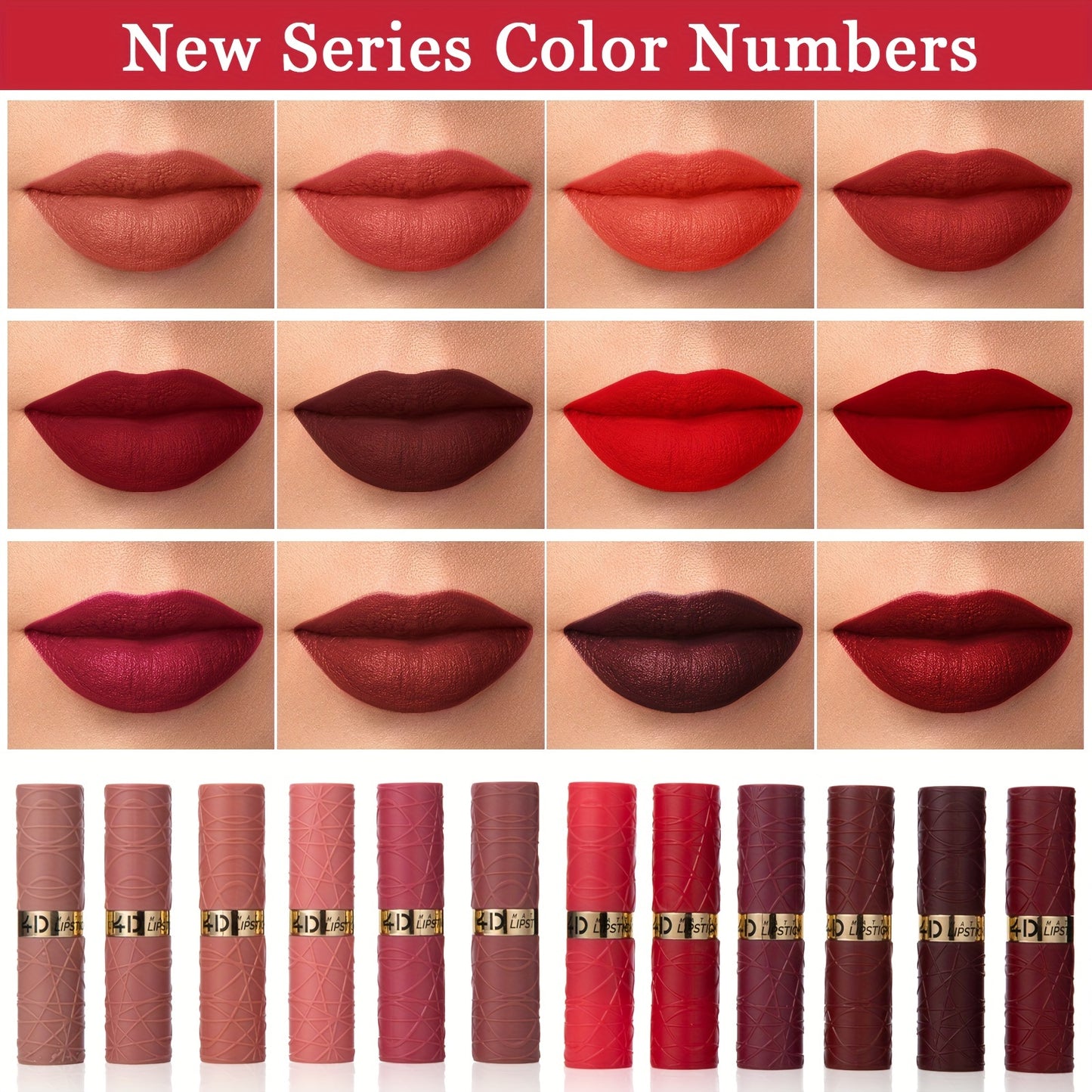 6-color Waterproof Non-stick Lipstick Hot Deal Beauty Matte Lipstick Set