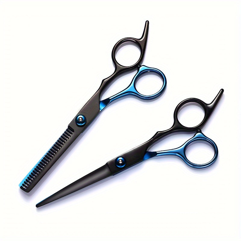 A Set of 1 Hair Cutting Tool, a 9pcs 6.0-Inch Hair Scissors Tool Kit, Professional Hair Cutting Tools Suitable for Home Hair Salons And Beauty Parlors.