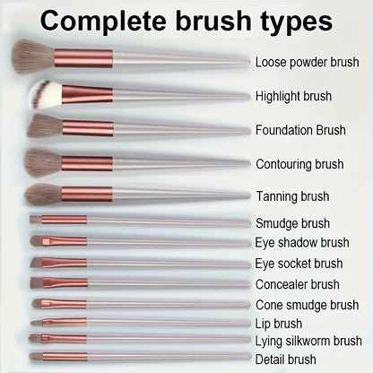 Makeup Brush Set Soft Fluffy Professiona Cosmetic Foundation PowdeiEyeshadow Kabuki Blending Make Up Brush Beauty Tool MakeupSponge Storage Bag