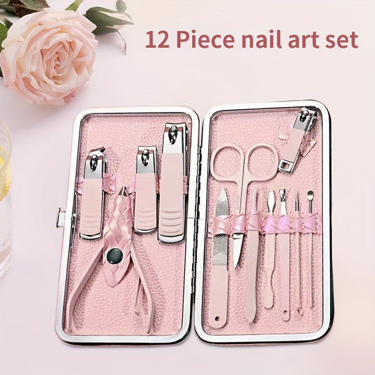 Nail Clipper Nail Tool Kit With Portable Travel Case, Cuticle And Cutter Kit, Professional Nail Clipper Pedicure Kit, Travel Beauty Kit