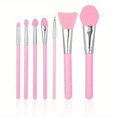 1 set of 11 silicone makeup mask brushes beauty tools + multi-functional eye makeup auxiliary tools nose brush blackhead brush silicone beauty ruler lazy person makeup auxiliary ruler eyelash mascara eyeliner eye shadow block