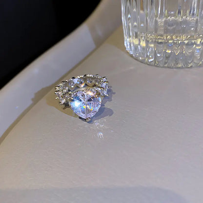 Light Luxury Zircon Retro Intersection Jewelry