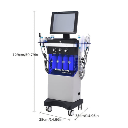 14-in-1 Professional Beauty Salon Facial Massage Machine - Perfect for New Spa Owners, 110-130V US Plug