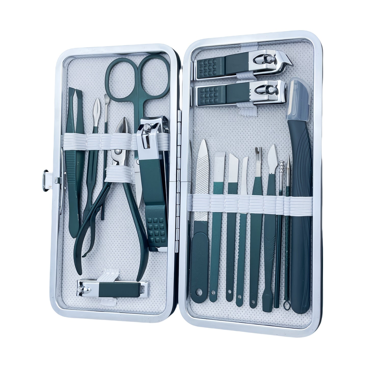 7pcs/10pcs/12pcs/18pcs high-quality beauty and manicure set, German craftsmanship stainless steel nail clipper set, nail clipper set for home use, pedicure tool ear scoop nail clipper set