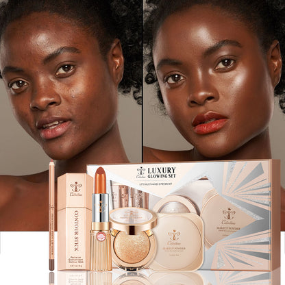 Ideal Gift For Women-Charm Beauty Essentials: Flawless Daily Makeup Finish 5-Piece Set