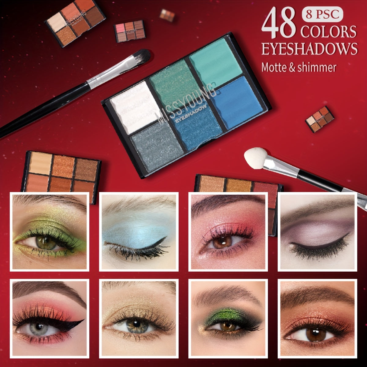 106pcs Professional Makeup Set - The Ultimate All-In-One Beauty Kit with Eyeshadow, Lipstick, Blush, Lip Liner, Makeup Brushes And More - Perfect Gift for Halloween, Music Festivals, Makeup Artists And Beauty Lovers