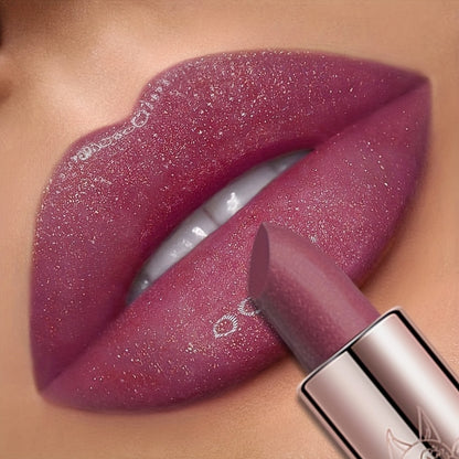 Moisturizing Shiny Beauty Lipstick, Dewy Glitter Finish Lip Gloss Makeup, Ideal Gift For Women, PPC3303 For Music Festival
