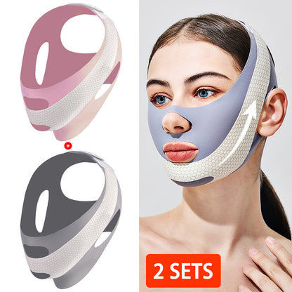 2 Sets Face V Shaper, Comfortable & Reusable Facial Slimming Bandage, Ultra Thin Breathable Facial Mask, Prevent Drooping Beauty Band, Massage, Gifts for Women, Perfect Gifts for Mother's Day