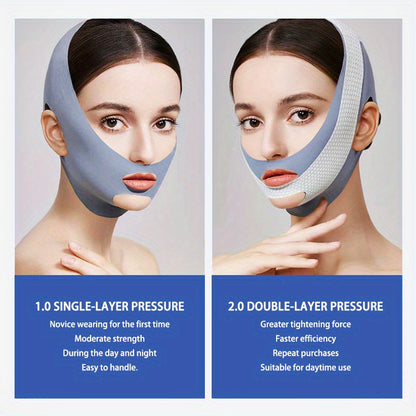 2 Sets Face V Shaper, Comfortable & Reusable Facial Slimming Bandage, Ultra Thin Breathable Facial Mask, Prevent Drooping Beauty Band, Massage, Gifts for Women, Perfect Gifts for Mother's Day