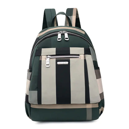 Fashion Patchwork Oxford Cloth Backpack for Women & Men