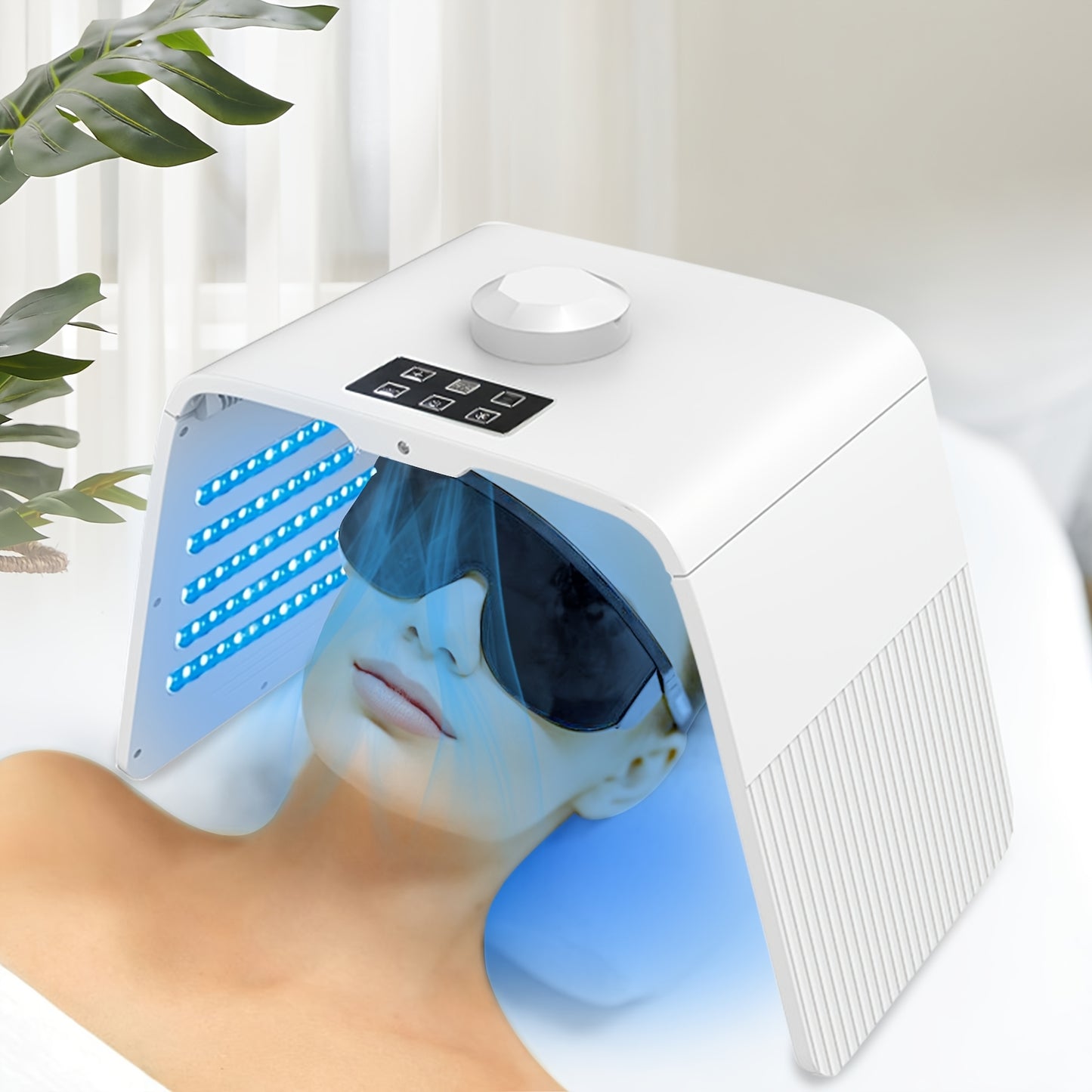 Facial Mask Instrument Seven color folding face hydration spray instrument Steaming face machine Photodynamic LED beauty instrument Christmas gift, Valentine's Day gift, Mother's Day gift, birthday gift, girlfriend, female gi