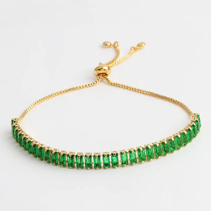 Green Zircon Women's Pull Bracelet Jewelry