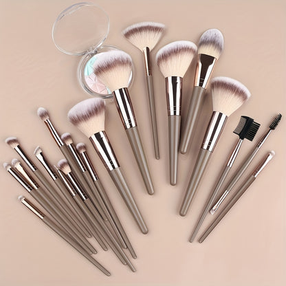 [10/15/18/20pcs Luxurious Makeup Brush Set] Luxurious 10/15/18/20pcs Makeup Brush Set - Premium, Multi-Function Beauty Tools for Flawless Foundation, Eyelash, Eyebrow & Eyeshadow Application - Ideal Gift for Christmas, Hallow