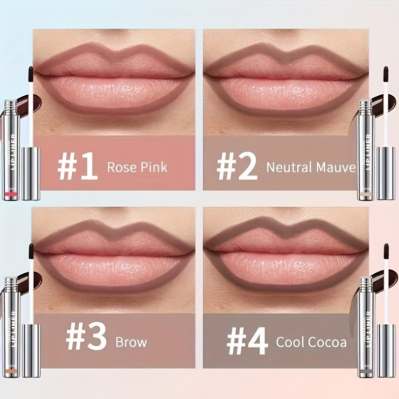 Lakerain -off Lip Liner | Gently Defines Retro 3D Lips, Waterproof Matte, Long-lasting & Smudge-proof, Creates All-day Natural Beauty Lips