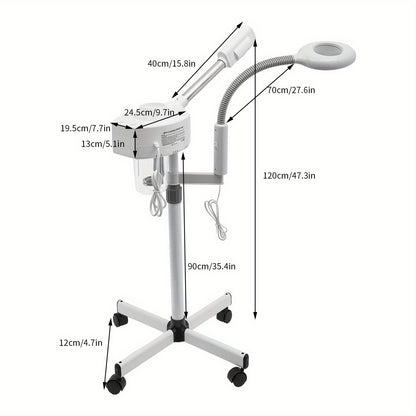 Professional Ionic Facial Steamer with Ozone Function for Deep Cleansing, 10x Penetration & Spa-Like Experience - Beauty Salon Grade Skin Care Equipment