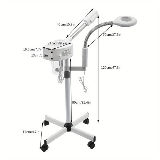 Professional Ionic Facial Steamer with Ozone Function for Deep Cleansing, 10x Penetration & Spa-Like Experience - Beauty Salon Grade Skin Care Equipment