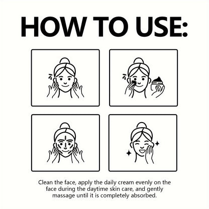 50g Niacinamide Daily Cream, Smoothing Facial Fine Lines And Spots Care, Firming And Moisturizing Skin Beauty Cream