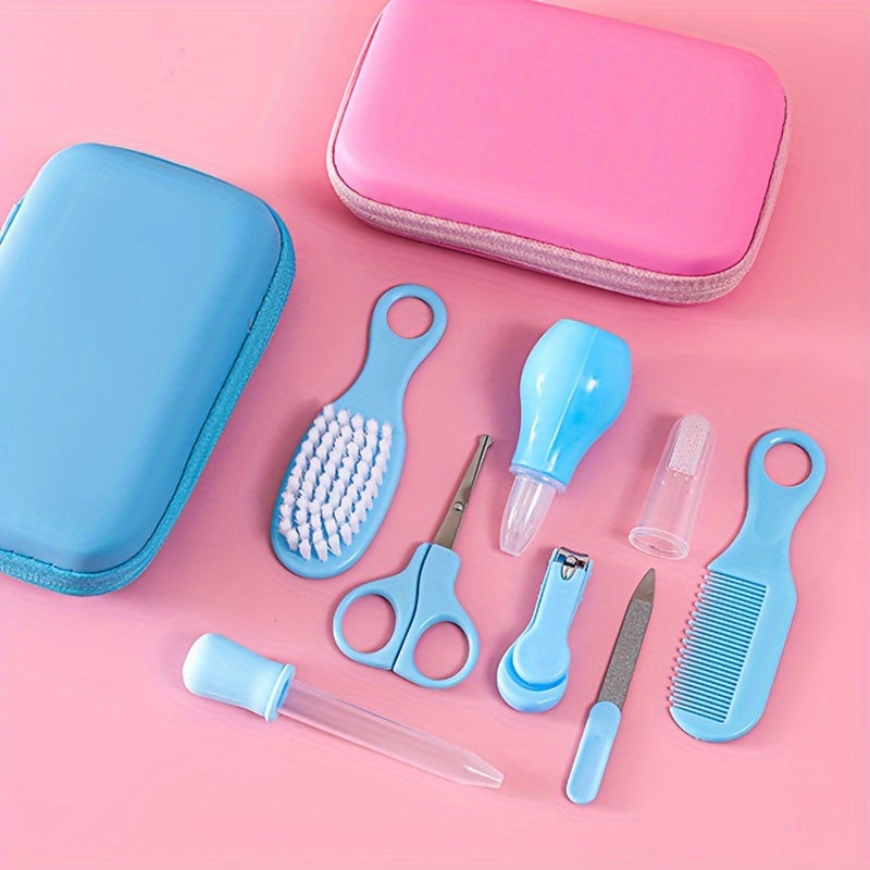 8pcs Medical Care & Beauty Kit - Portable 8-in-1 Safety Care Set, Nose & Tongue Cleaner, Ideal for Shower Gifts