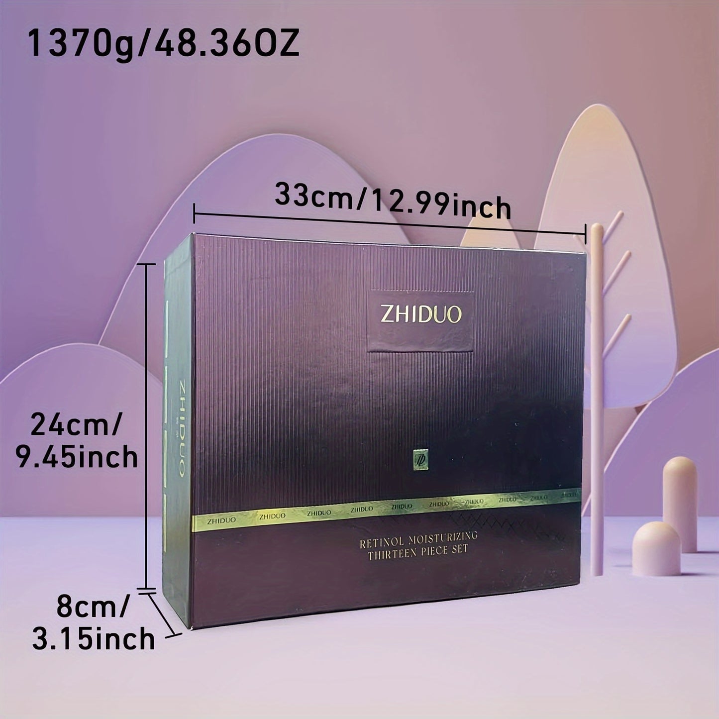 Anti-aging skincare set with 9pcs of retinol to gently care for the skin | A complete skincare routine Korean beauty skincare gift set, including cleanser, toner, lotion, essence, cream, eye cream, suitable for wife, ladies,