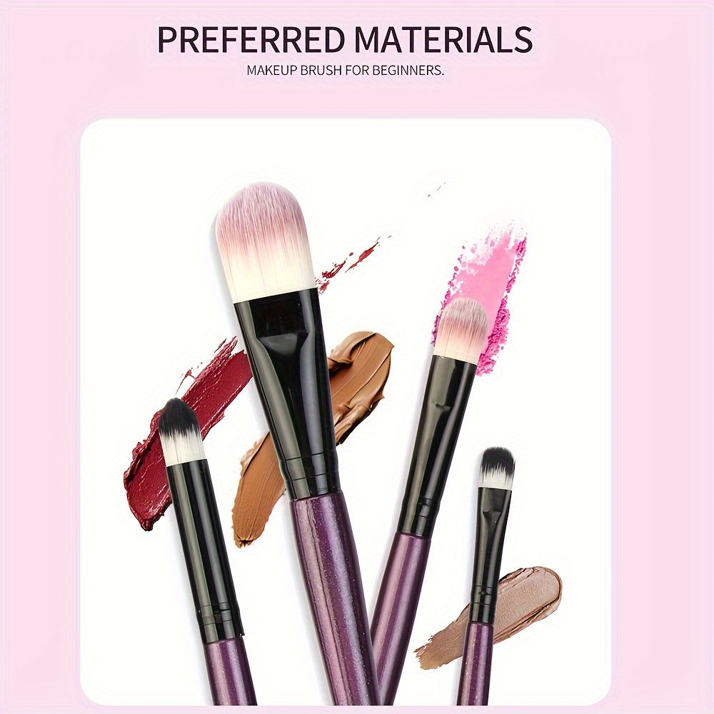 20Pcs Professional Makeup Brush Set - Ultra-Soft Bristles for Powder, Foundation & Eyeshadow - Seamless Application, High-Quality Cosmetics Brush Collection - Beauty Essentials