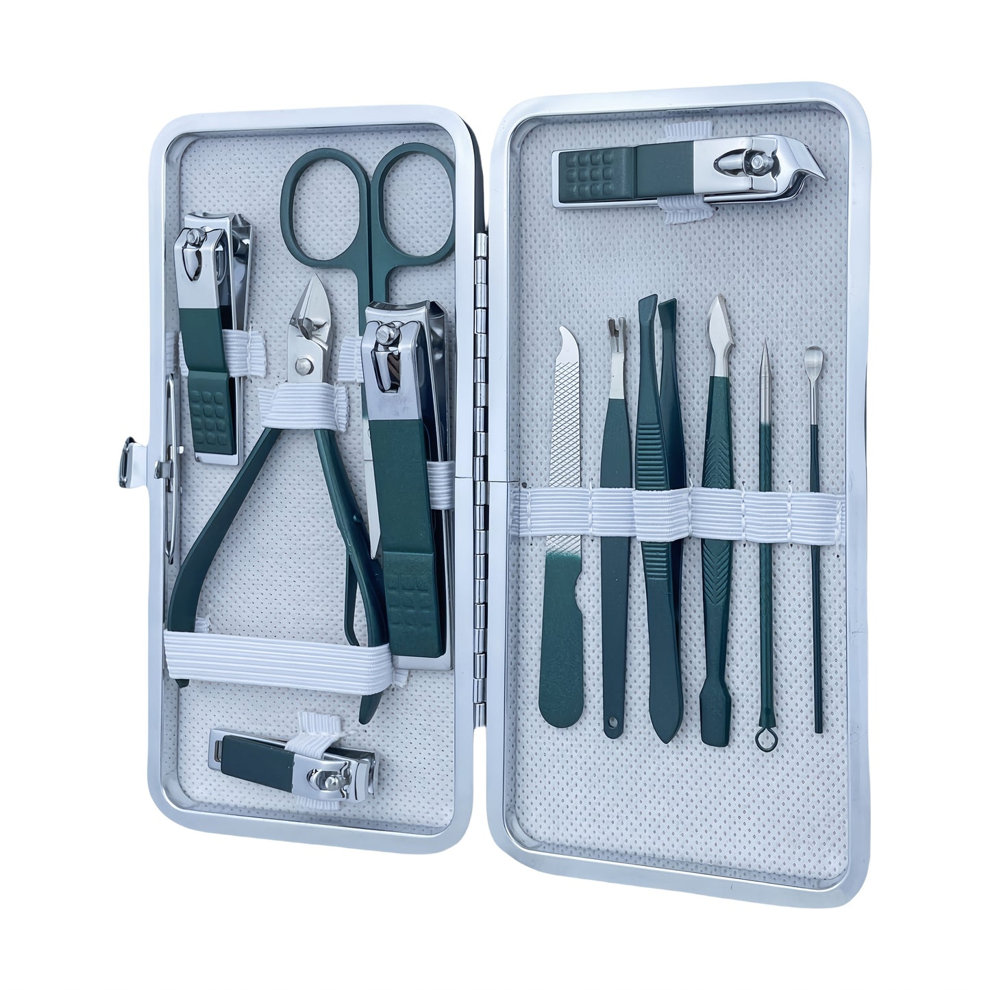 7pcs/10pcs/12pcs/18pcs high-quality beauty and manicure set, German craftsmanship stainless steel nail clipper set, nail clipper set for home use, pedicure tool ear scoop nail clipper set